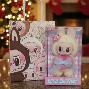POP MART Labubu “Let’s Checkmate” Bunny Plush Doll Includes bag